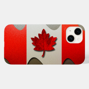 Coque Pour iPhone 14 Drapeau Canada-Chrome par Shirley Taylor