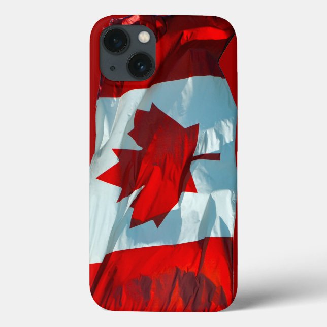 Coques Case-Mate iPhone Drapeau canadien Feuille d'érable Image patriotiqu (Verso)