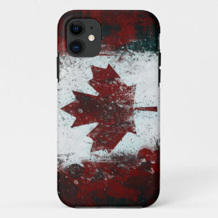 Etui iPhone Case-Mate Drapeau canadien peint