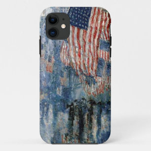 Case-Mate iPhone Case Drapeau Childe Hassam "L'avenue dans la pluie" Coq