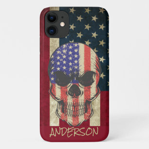 Case-Mate iPhone Case Drapeau crâne américain personnalisé