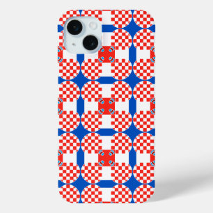 Coque iPhone 15 Mini Drapeau croate motif