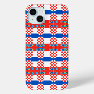 Coque iPhone 15 Mini Drapeau croate motif