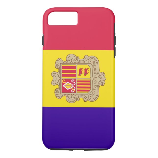 Coques Case-Mate iPhone Drapeau d'Andorre (Dos)