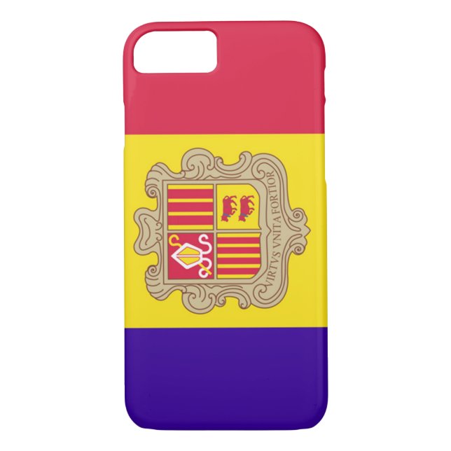Coques Case-Mate iPhone Drapeau d'Andorre (Dos)