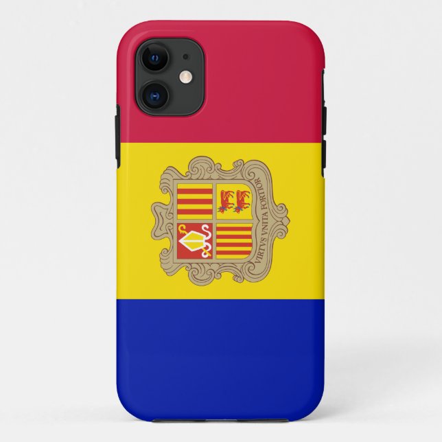 Coques Case-Mate iPhone Drapeau d'Andorre patriotique (Dos)
