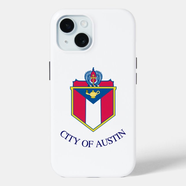 Coques Case-Mate iPhone Drapeau d'Austin, Texas (Verso)