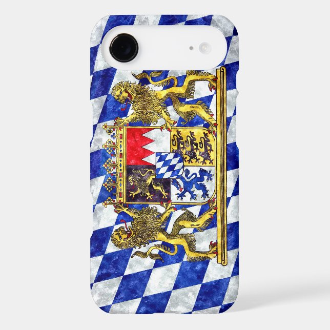 Coques Case-Mate iPhone Drapeau de Bavière (Verso)