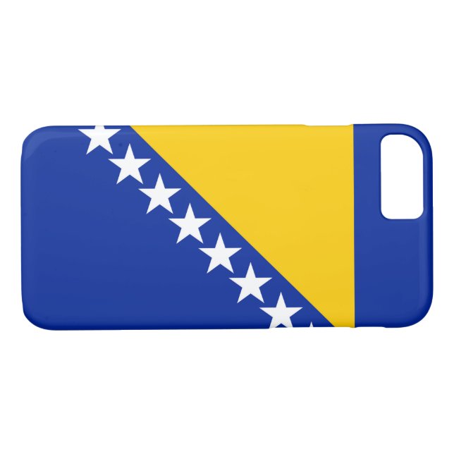 Coques Case-Mate iPhone Drapeau de Bosnie-Herzégovine (Dos (Horizontal))