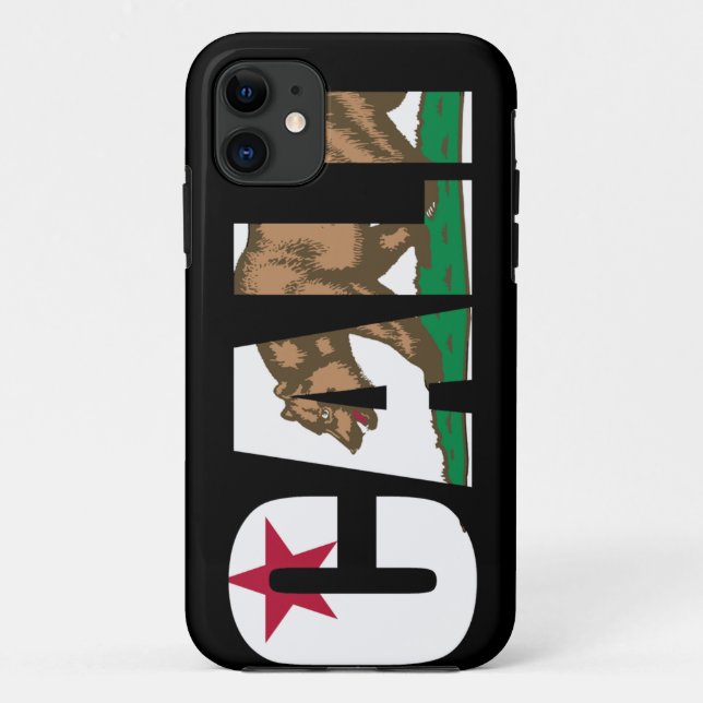 Coques Case-Mate iPhone Drapeau de Cali la Californie (Dos)