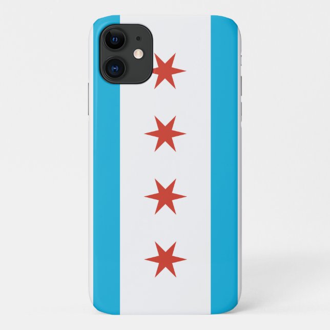 Coques Case-Mate iPhone Drapeau de Chicago (Dos)