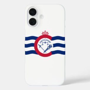 Coque Pour iPhone 16 Drapeau de Cincinnati, Ohio