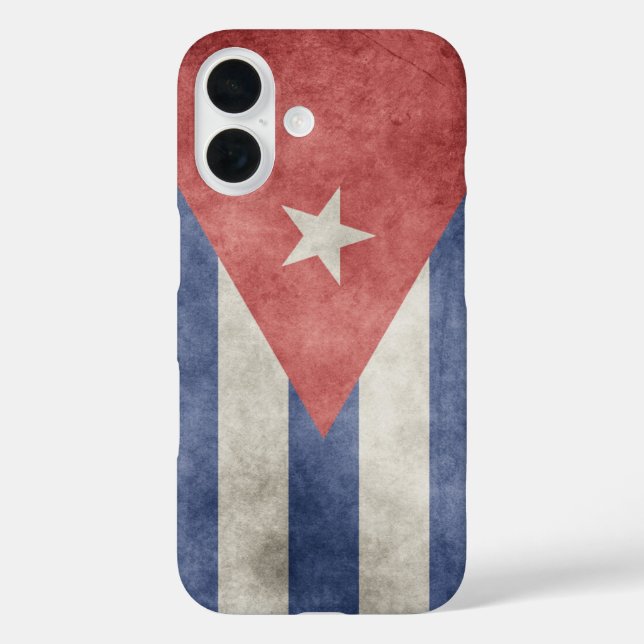 Coques Case-Mate iPhone Drapeau de Cuba Grunge (Verso)