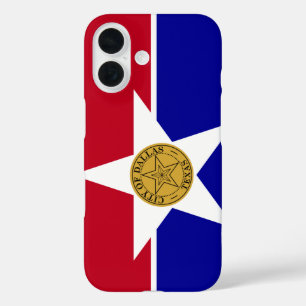 Coque Pour iPhone 16 Drapeau de Dallas, Texas