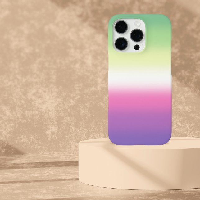 Coques Case-Mate iPhone Drapeau de fierté Gradient Genderfae  (Créateur téléchargé)