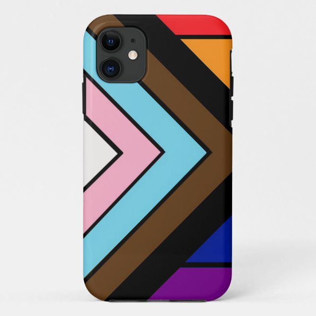 Coques Case-Mate iPhone Drapeau de fierté LGBTQIA+ (Dos)