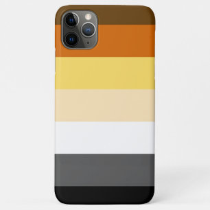 Coque iPhone 11 Pro Max Drapeau de fierté ours cool et classique