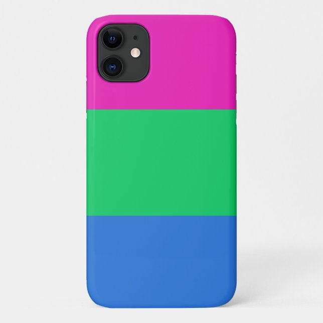 Coques Case-Mate iPhone Drapeau de fierté polysexuelle (Dos)