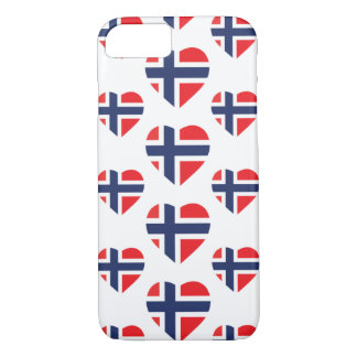 ETUI iPhone Case-Mate DRAPEAU DE FORME DE COEUR DE LA NORVÈGE