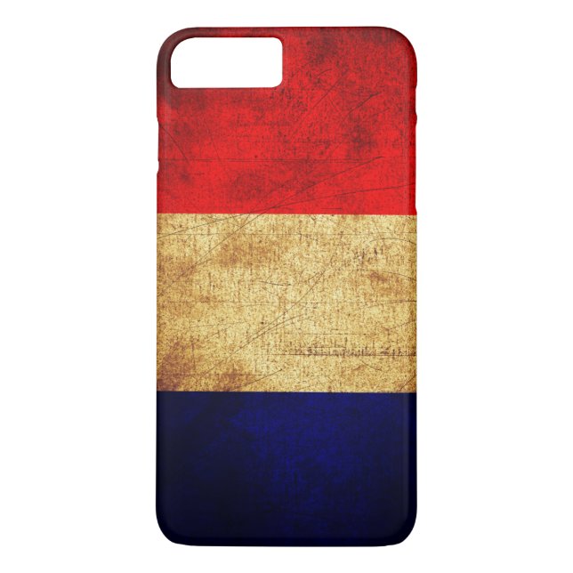Coques Case-Mate iPhone Drapeau de France à Grunge (Dos)