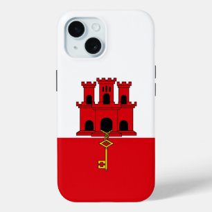 Coque Pour iPhone 15 Drapeau de Gibraltar