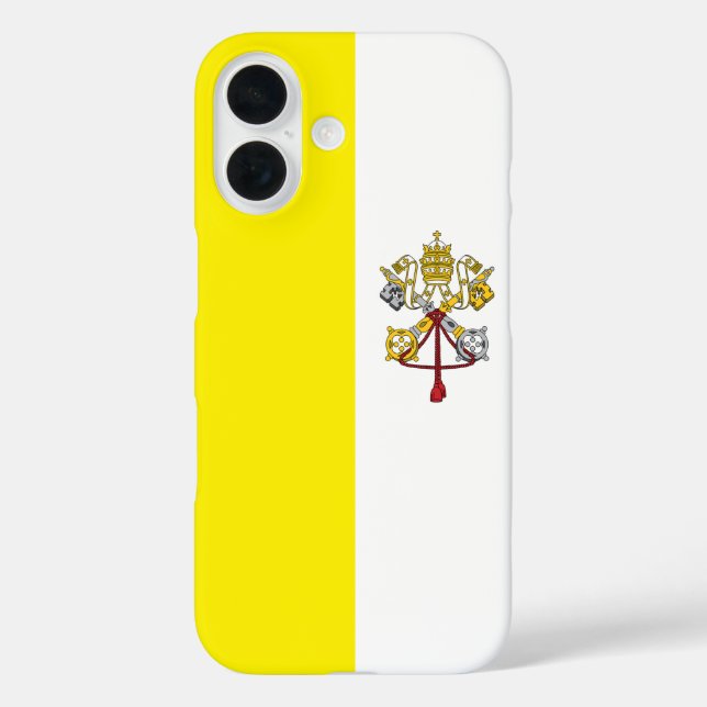 Coques Case-Mate iPhone Drapeau de la Cité du Vatican (Verso)