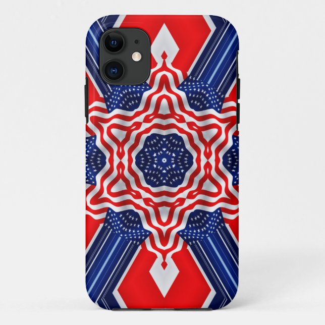 Coques Case-Mate iPhone Drapeau de la fête de l'amitié américaine et brita (Dos)