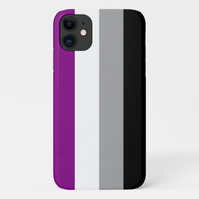 Coques Case-Mate iPhone Drapeau de la fierté asexuelle (Dos)