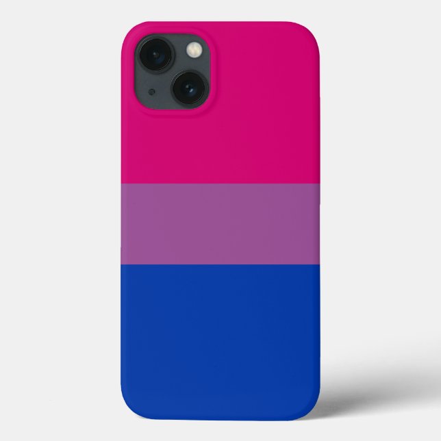 Coques Case-Mate iPhone Drapeau de la fierté bisexuelle (Verso)