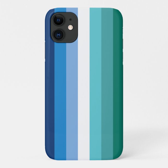 Coques Case-Mate iPhone Drapeau de la fierté masculine gay (Dos)