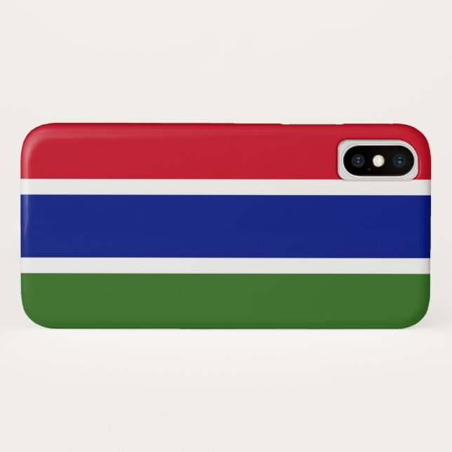 Coques Case-Mate iPhone Drapeau de la Gambie (Dos (Horizontal))