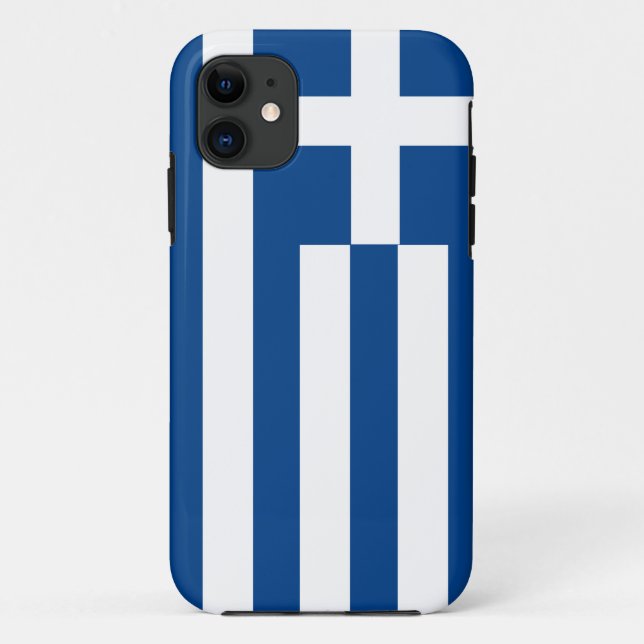 Coques Case-Mate iPhone Drapeau de la Grèce (Dos)