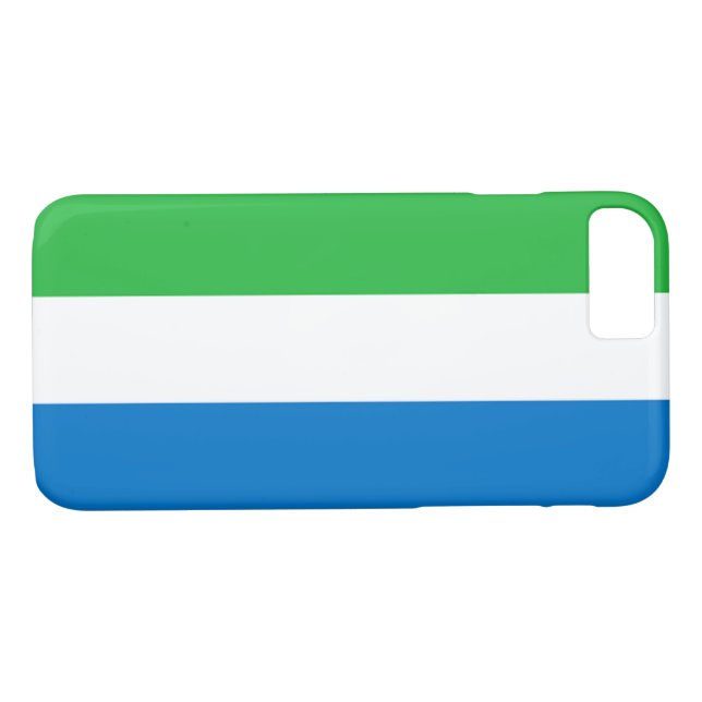 Coques Case-Mate iPhone Drapeau de la Sierra Leone (Dos (Horizontal))