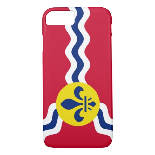 Coques Case-Mate iPhone Drapeau de la ville de Saint-Louis (Dos)