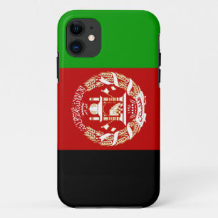 Coque iPhone 11 Drapeau de l'Afghanistan patriotique