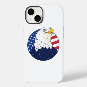 Coque Pour iPhone 14 Drapeau de l'aigle américain