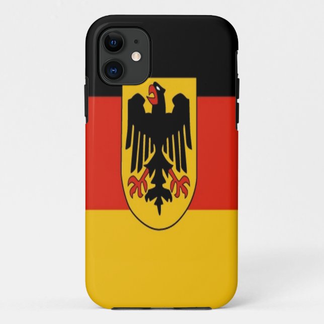 Coques Case-Mate iPhone Drapeau de l'Allemagne (Dos)