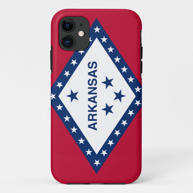Coques Case-Mate iPhone Drapeau de l'Arkansas (Dos)