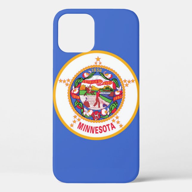 Coques Case-Mate iPhone Drapeau de l'État du Minnesota (Verso)