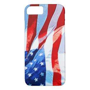 Coque iPhone 8/7 Drapeau de l'impressionnisme Abstrait américain