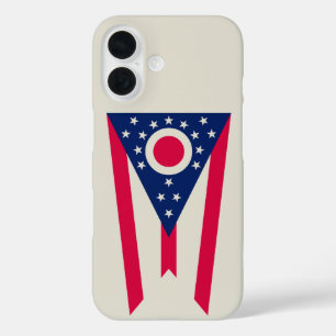 Coque Pour iPhone 16 Drapeau de l'Ohio : La Bannière de l'État du Bucke