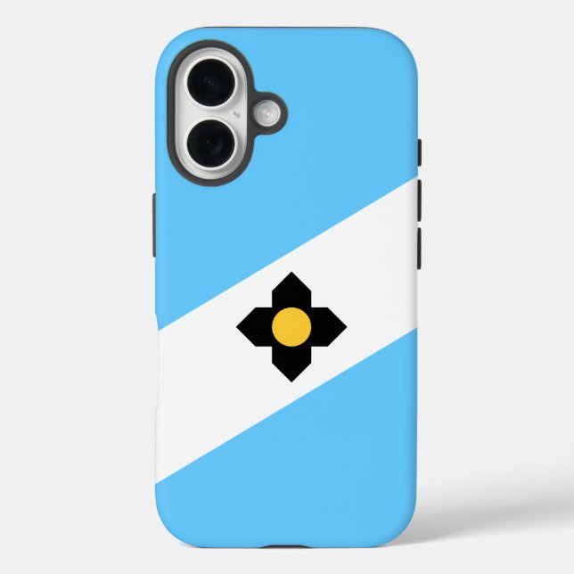 Coques Case-Mate iPhone Drapeau de Madison, Wisconsin (Verso)