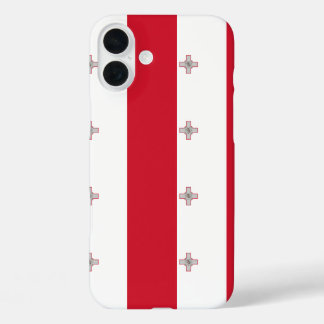 Coques iPhone 16 Plus Drapeau de Malte Personnalisable