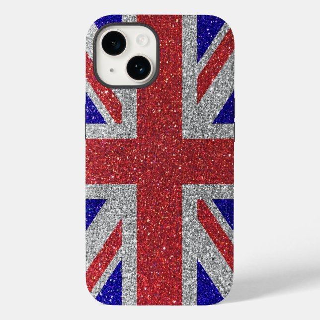 Coques Case-Mate iPhone Drapeau de Parties scintillant de style Londres du (Verso)