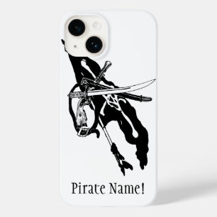 Coques Pour iPhone Drapeau de pirates vintage, crâne et os croisés Jo