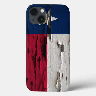 iPhone 13 Case Drapeau de regard de peau de peinture du Texas