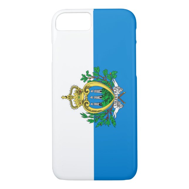 Coques Case-Mate iPhone Drapeau de Saint-Marin (Dos)
