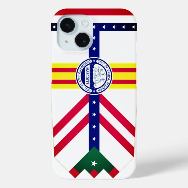Coques Case-Mate iPhone Drapeau de Tampa, Floride (Verso)