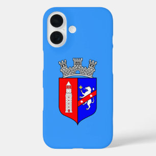 Coque Pour iPhone 16 Drapeau de Tirana, Albanie