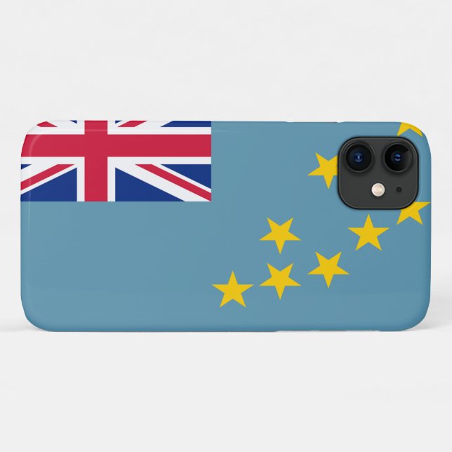 Coques Case-Mate iPhone Drapeau de Tuvalu (Dos (Horizontal))